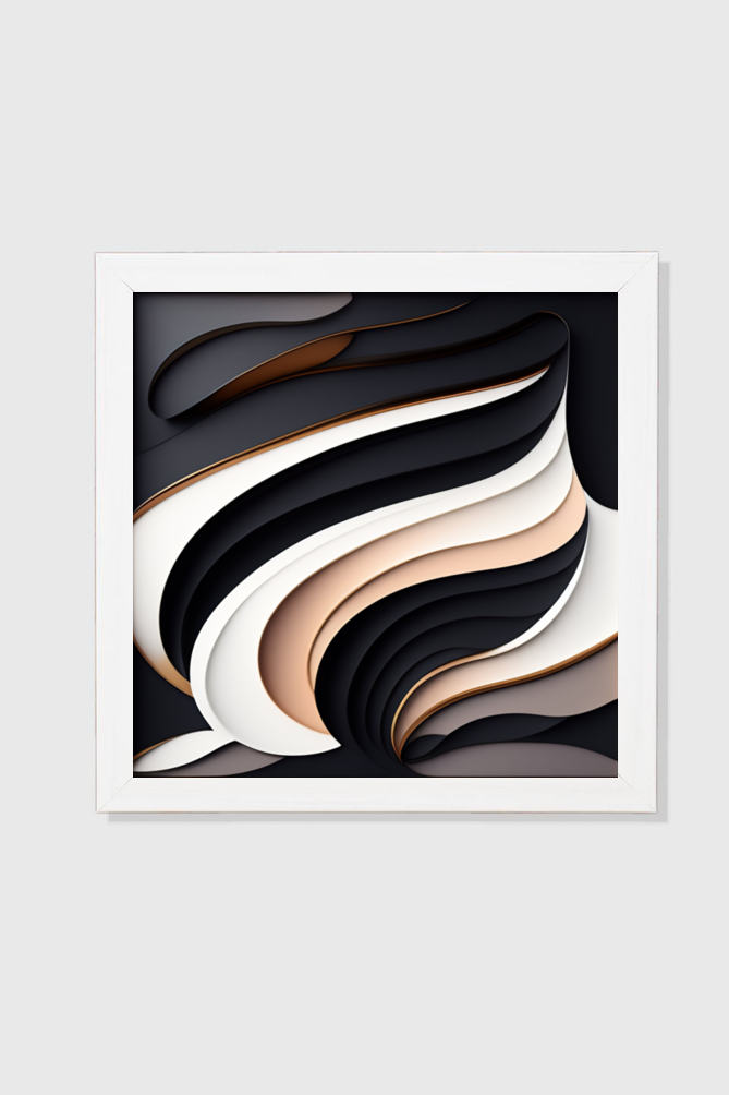 Unisex Framed Poster - Abstract Wave