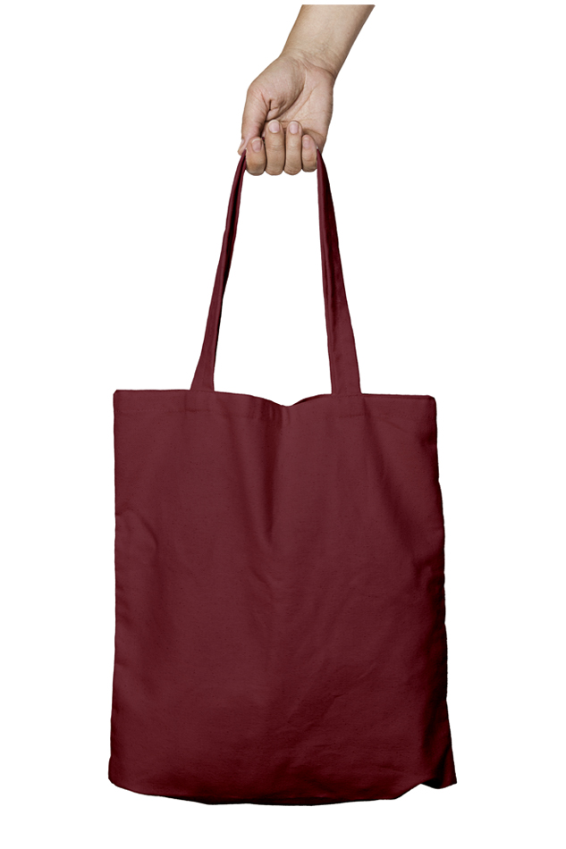 Unisex Tote Bag Zipper - two hands connected by a delicate red thread