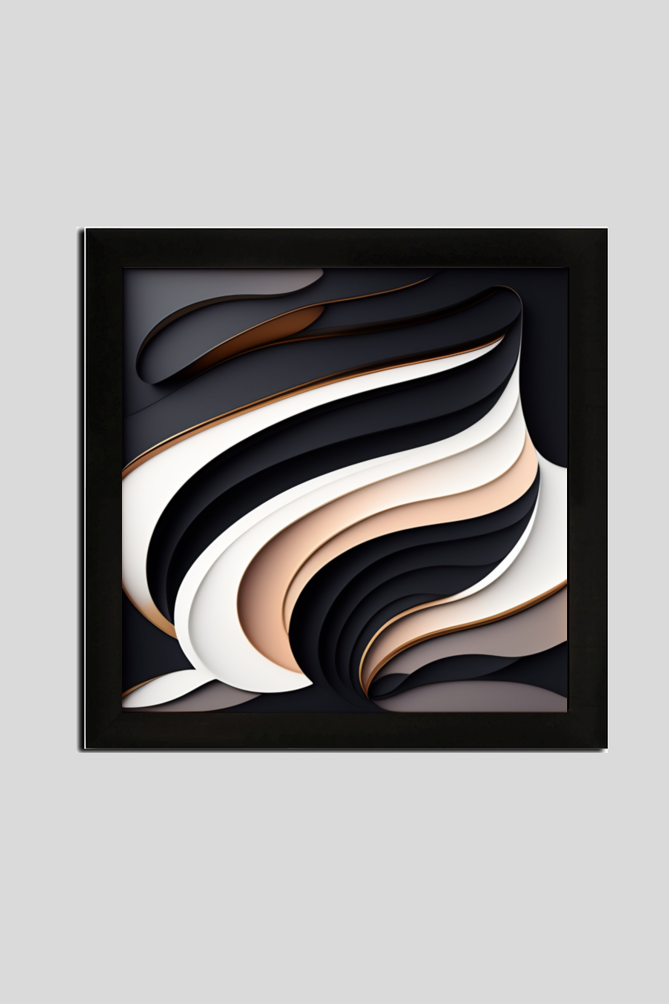 Unisex Framed Poster - Abstract Wave