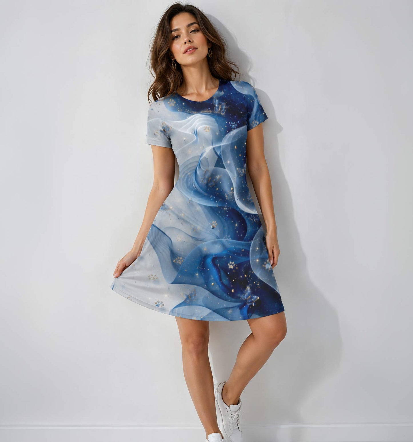 AOP A line Dress - Merlin Special Collections