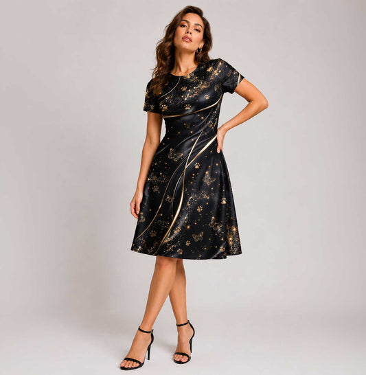 AOP A line Dress - Merlin Special Collections