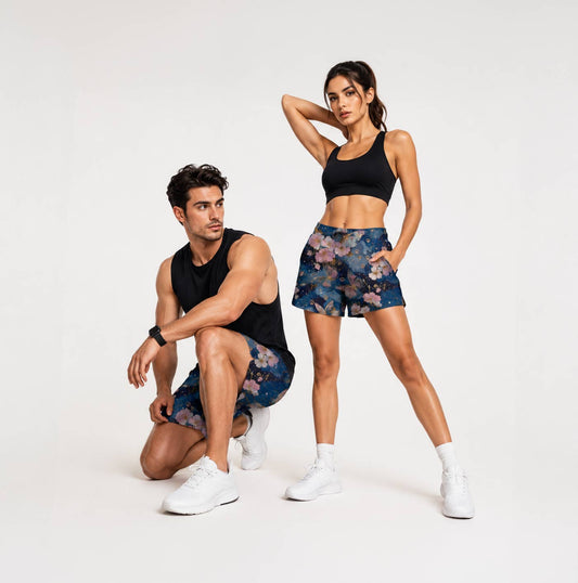 Unisex AOP Sports Shorts - Merlin Special Collections