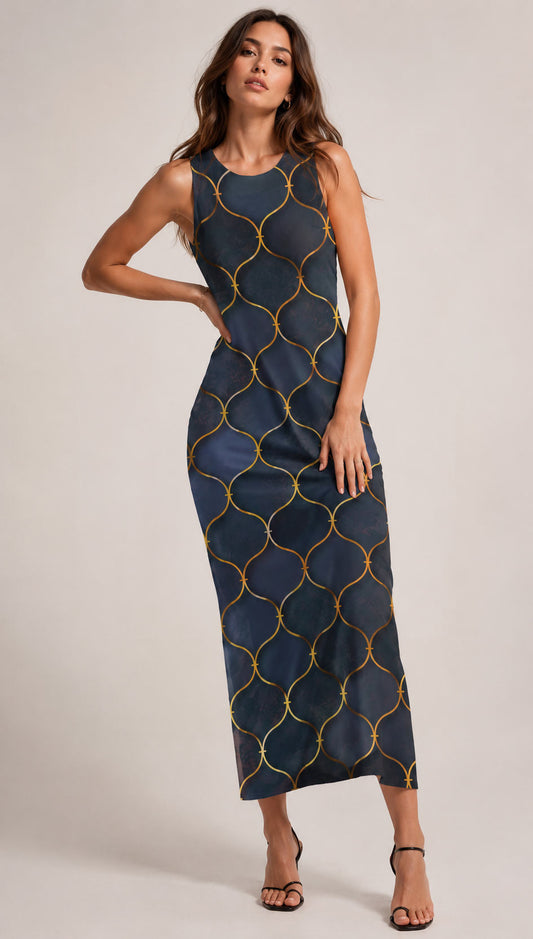 AOP Bodycon Dress