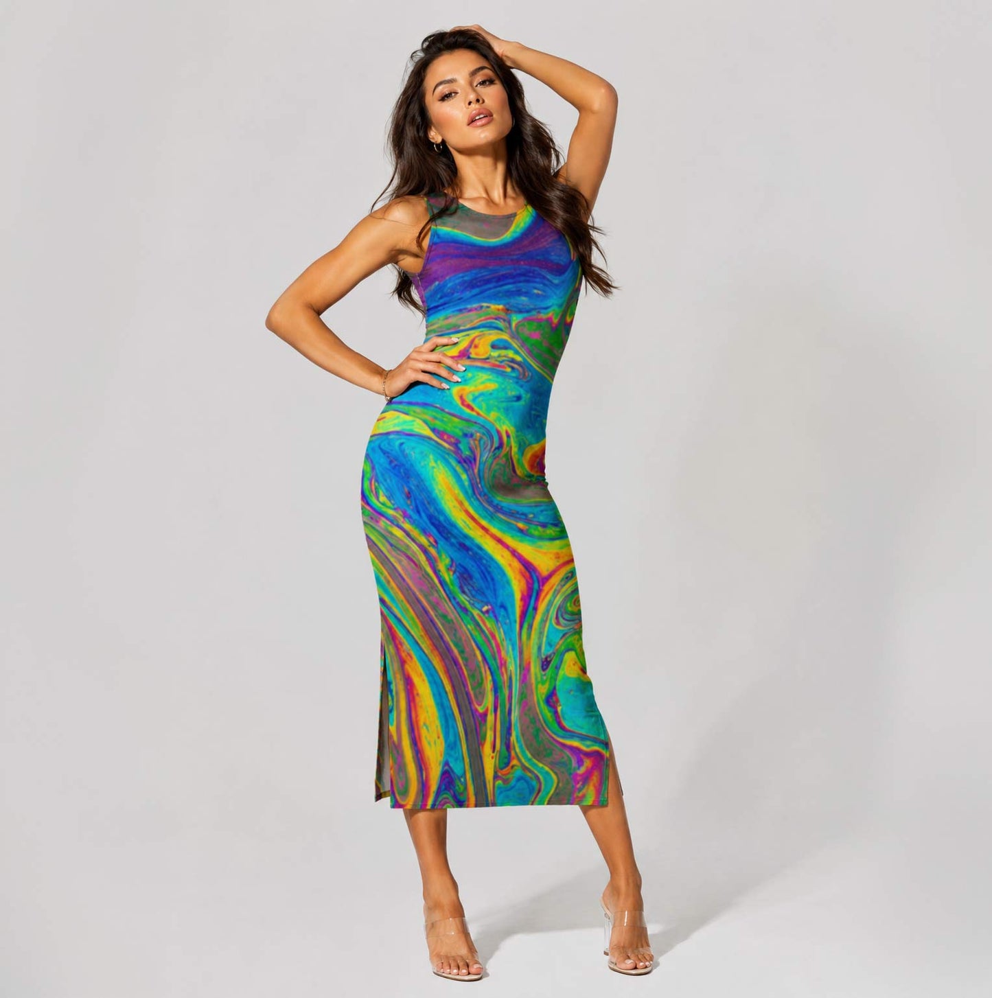AOP Bodycon Dress
