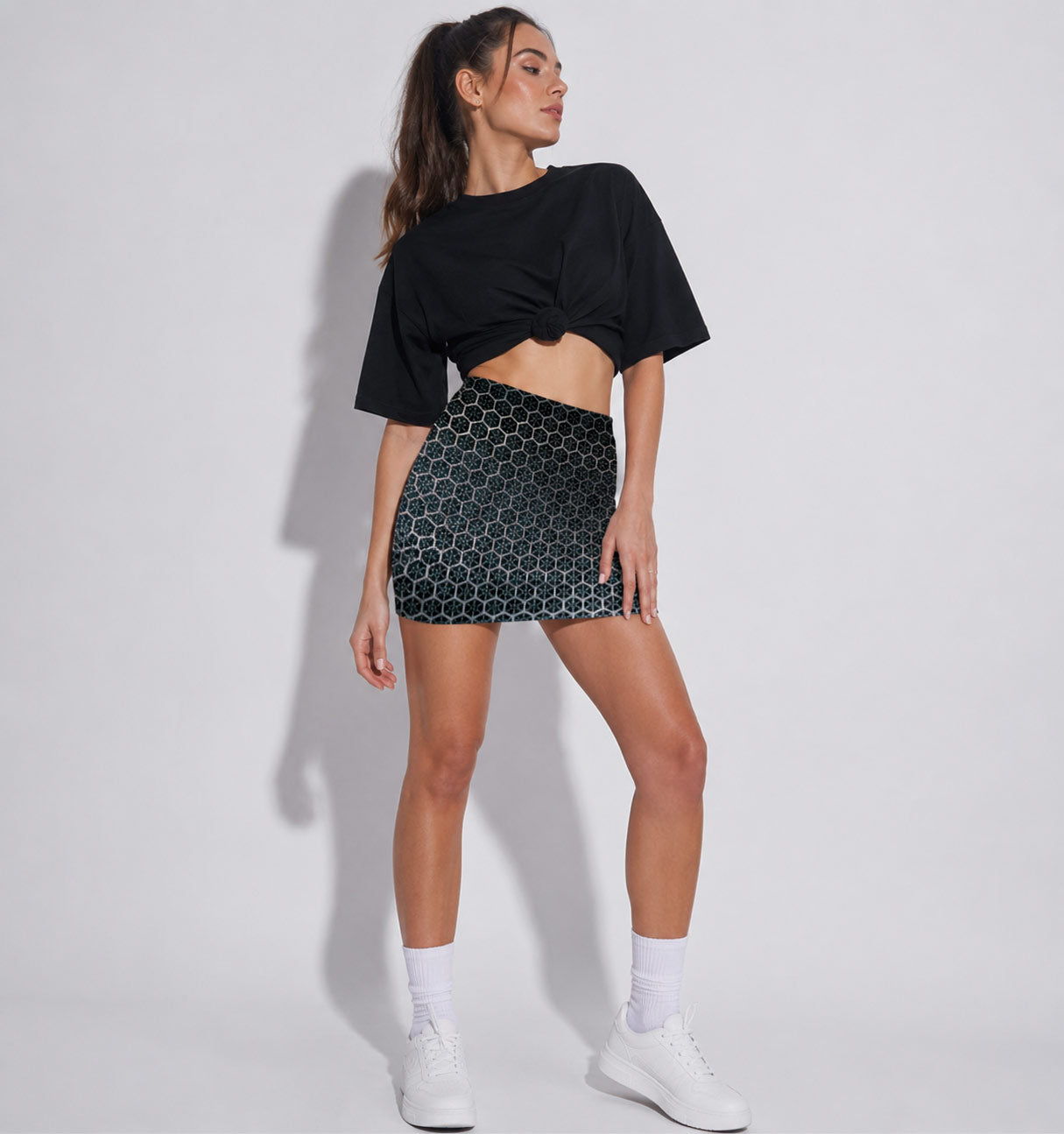 Aop Mini Skirt