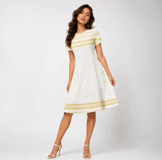 AOP A line Dress - Merlin Special Collections