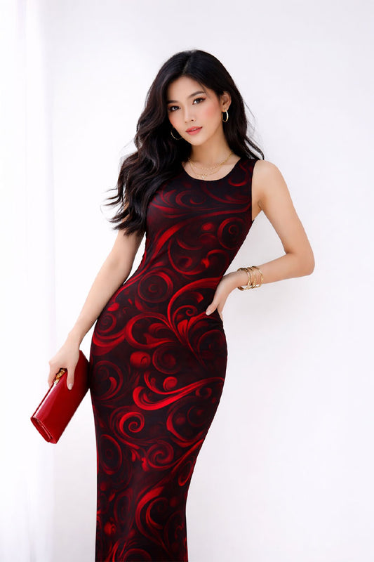 AOP Bodycon Dress